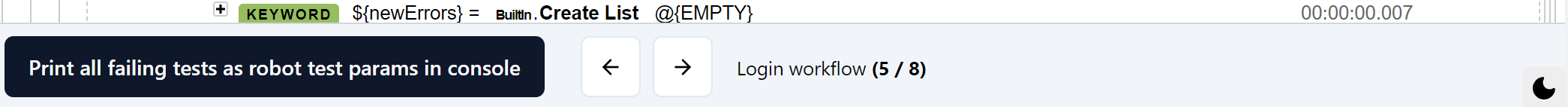 An example of the footer