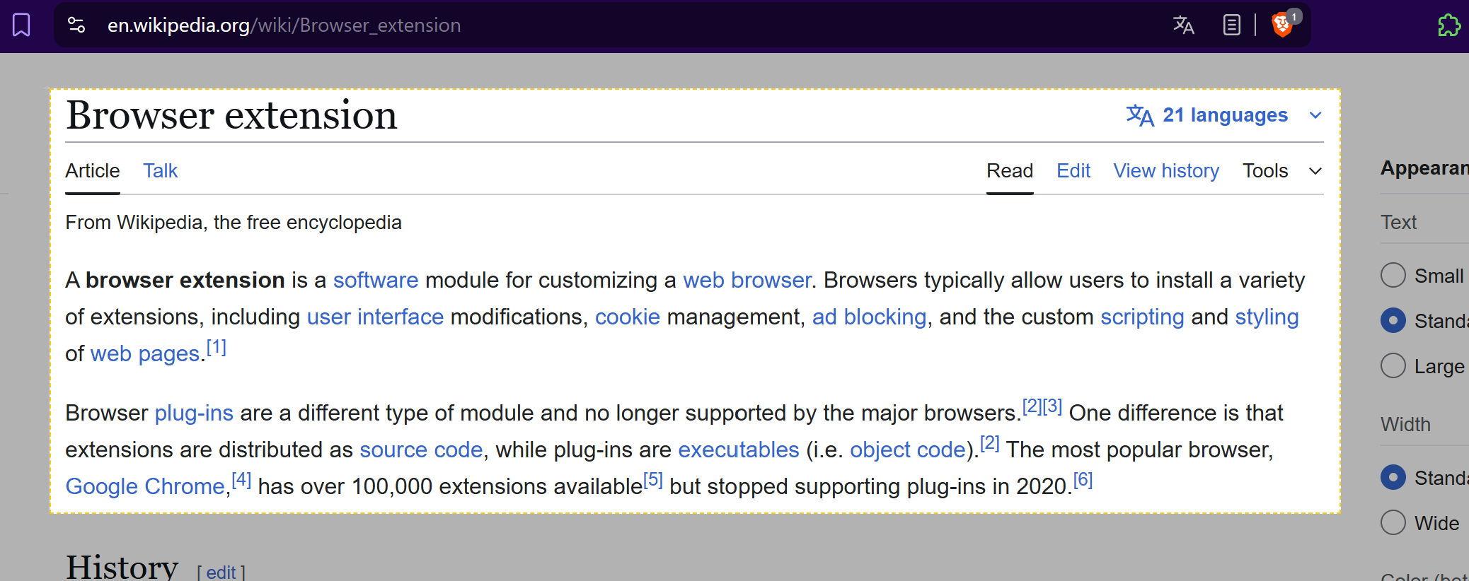 Screenshot selection tool